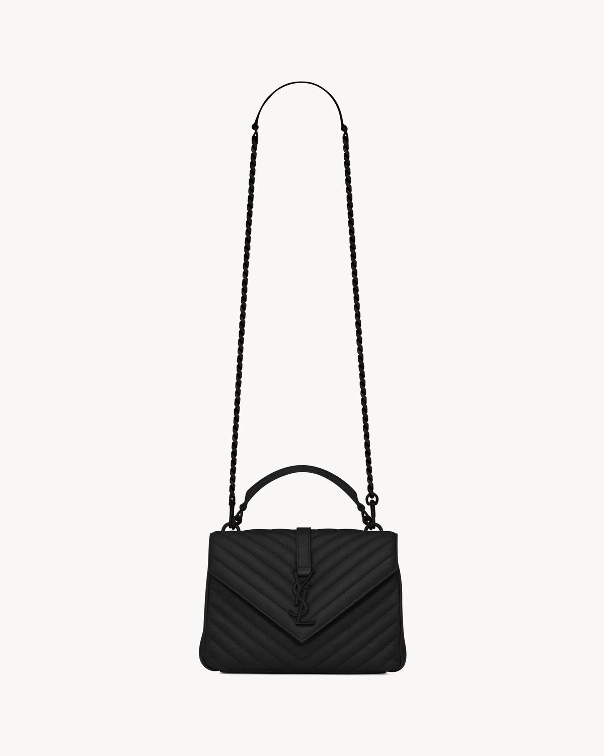 YSL College Medium in Quilted Leather - Image 1